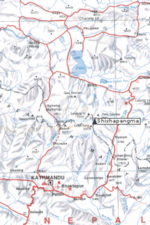 Topo Map of Tibet