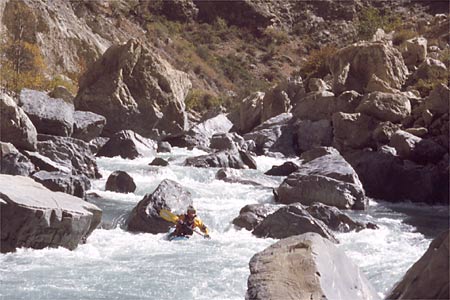 Kayaking the Langu Khola in Nepal