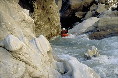 Kayaking the Langu Khola in Nepal