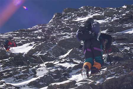 Rock band on Everest