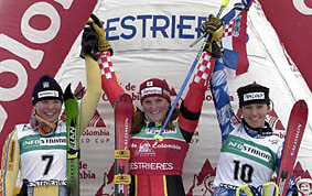 Women's Slalom Podium